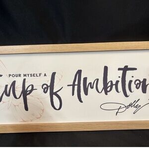 Inspirational Wall Art with Wooden Frame